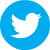 Twitter logo blue